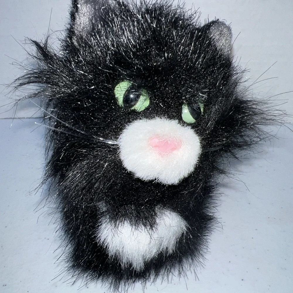 American Girl Pet Kitten Kitty Black White Cat Licorice 2013 Green Eyes 5
